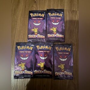 Pokemon Trick or Trade Card Pack - Purple and Yellow Design